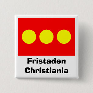 Freetown Christiania Flagga Knapp