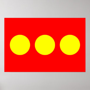 Freetown Christiania Flagga Poster