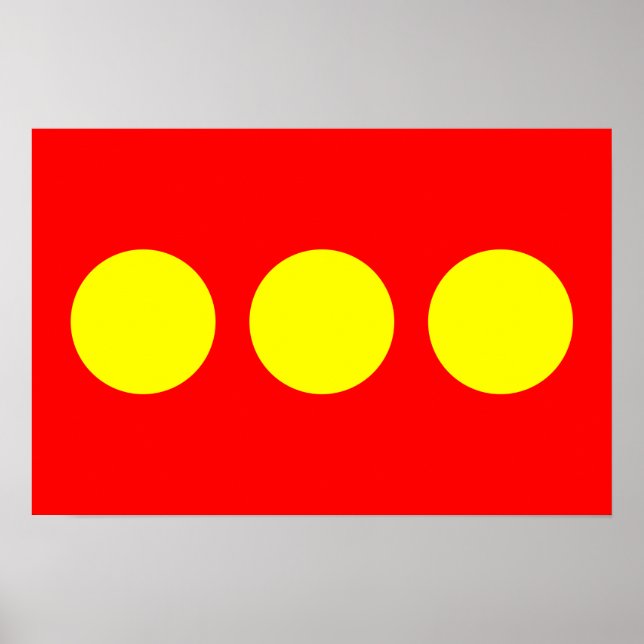 Freetown Christiania Flagga Poster (Framsidan)