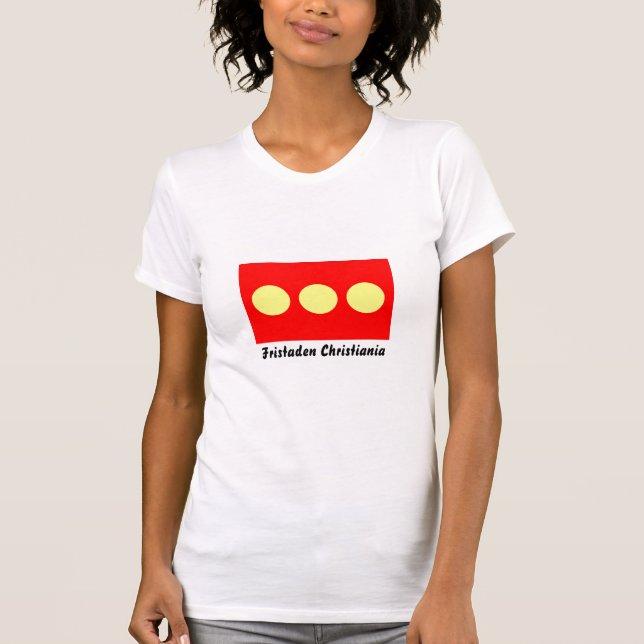 Freetown Christiania Flagga T-shirt (Framsida)