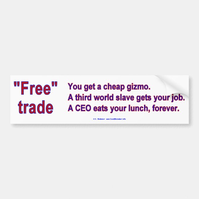 FreeTradeGizmo Bildekal (Framsidan)