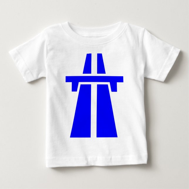 Freeway, Motorväg, Autobahn - Blue Tee (Framsida)