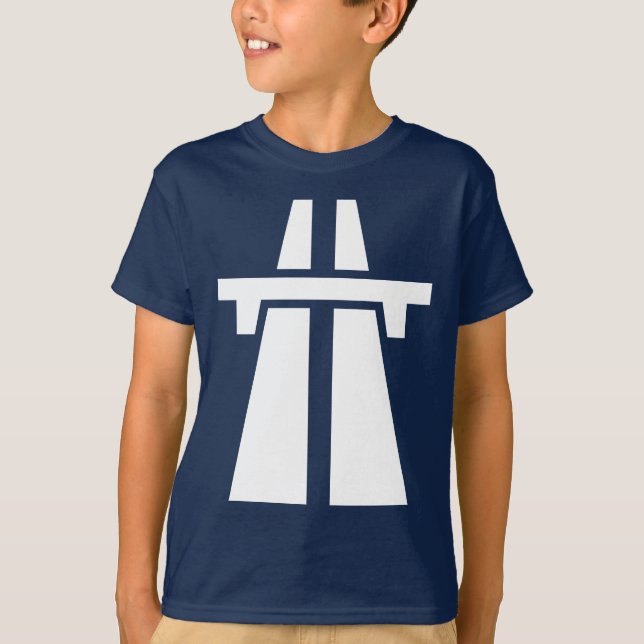 Freeway, Motorväg, Autobahn - White T Shirt (Framsida)