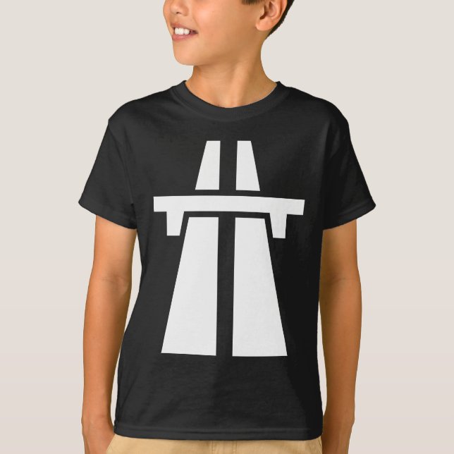 Freeway, Motorväg, Autobahn - White T-shirt (Framsida)