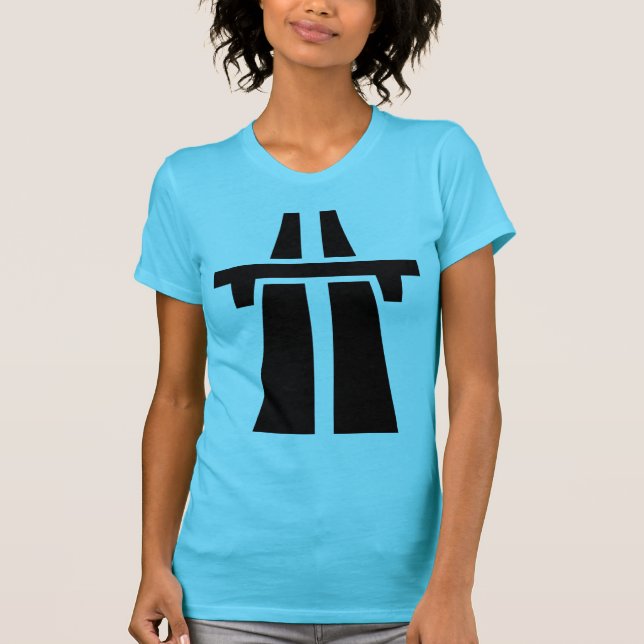 Freeway, Motorway, Autobahn - Black T-shirt (Framsida)