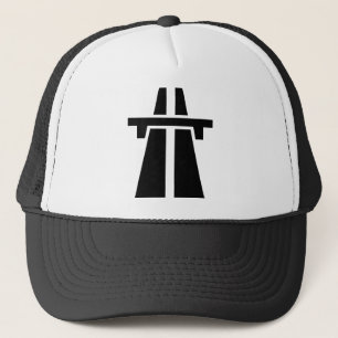 Freeway, Motorway, Autobahn - Black Truckerkeps