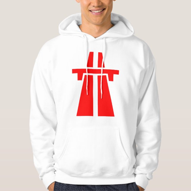 Freeway, Motorway, Autobahn - Red Sweatshirt (Framsida)