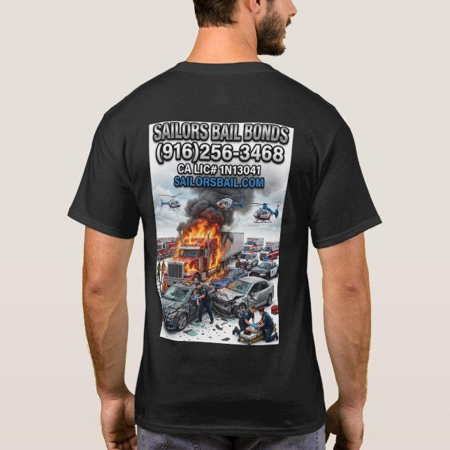 Freeway Pile Up T-Shirt Design (Baksida)