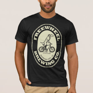 FreeWheel Brewing Co. Logotyp - Cream (endast fram T Shirt