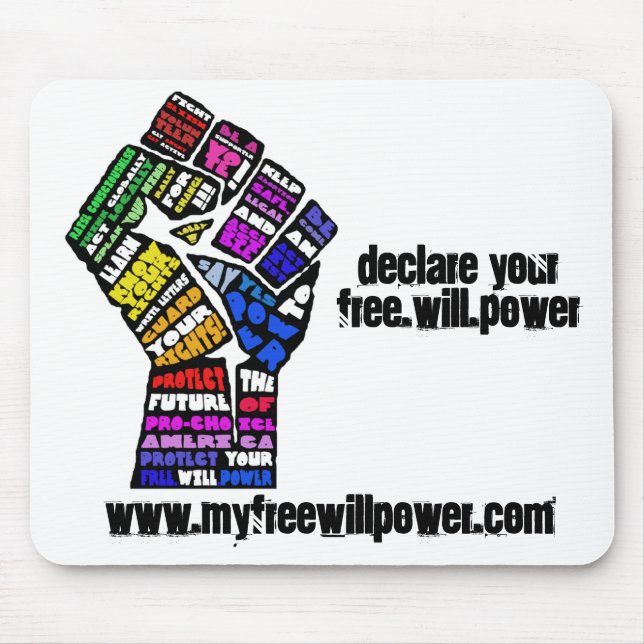 freewillpower: mousepad musmatta (Framsidan)