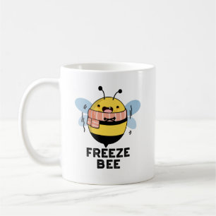 Freeze Bee Funny Insekt Kryp Pun Kaffemugg