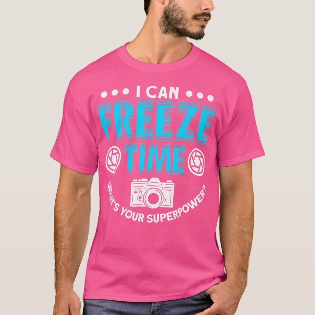 Freeze Time Photography Lover T Shirt (Framsida)