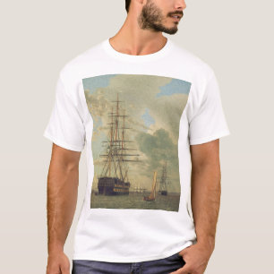 Fregatten vid förankring på redden t shirt