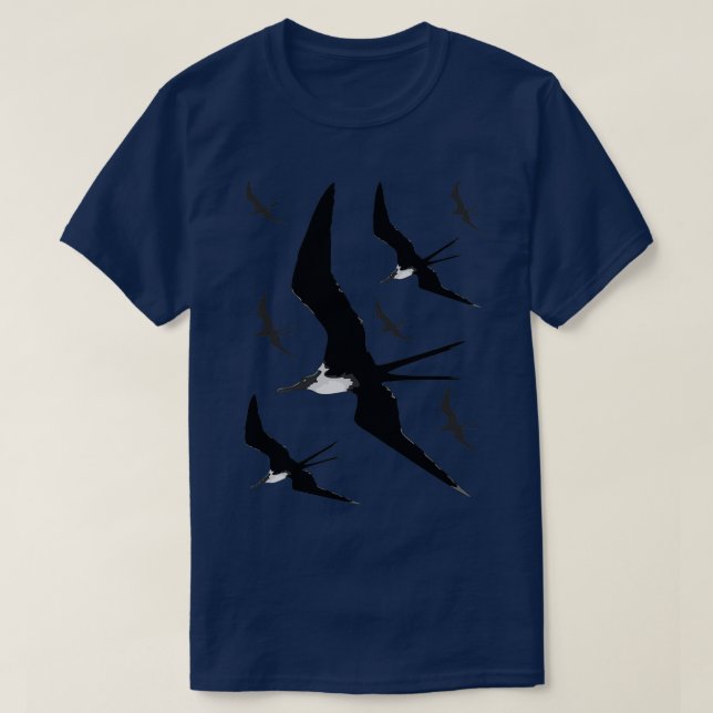Fregattfåglar som flyger t shirt (Design framsida)