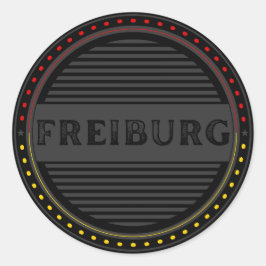 Freiburg City Pride Emblem – German Identity Runt Klistermärke