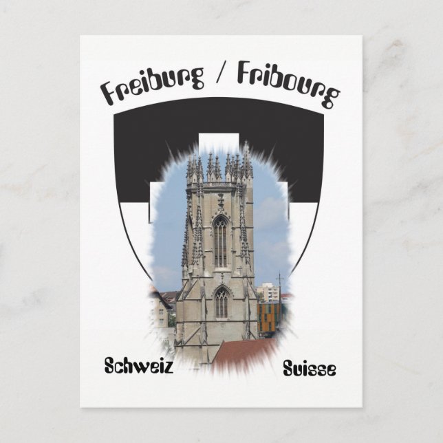 Freiburg / Fribourg Postkarte Vykort (Framsida)