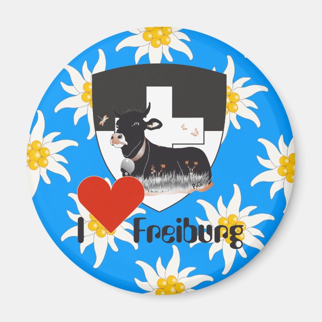 Freiburg Fribourg Schweiz Suisse Magnete Magnet (Framsidan)