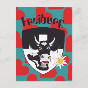 Freiburg/Fribourg Schweiz Suisse Postkarte Vykort