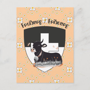 Freiburg/Fribourg Schweiz Suisse Postkarte Vykort
