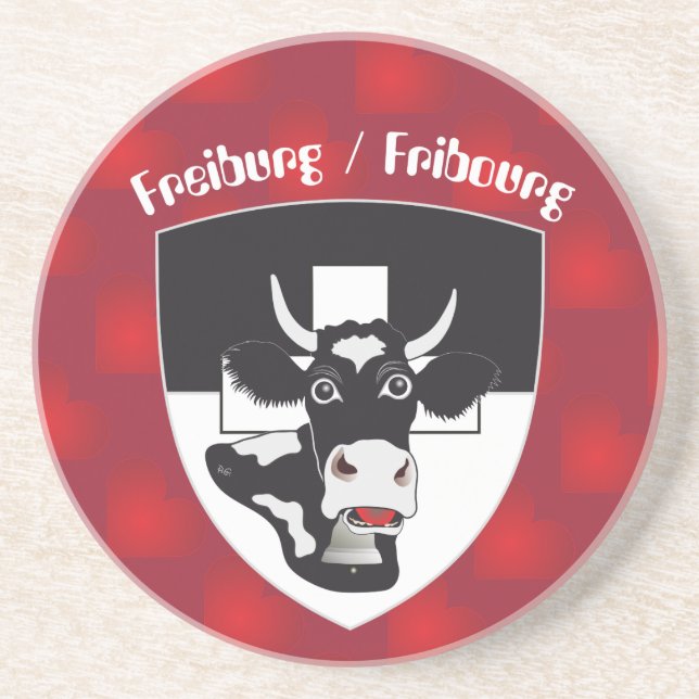 Freiburg - Fribourg - Schweiz - Suisse Untersetzer Underlägg (Framsidan)