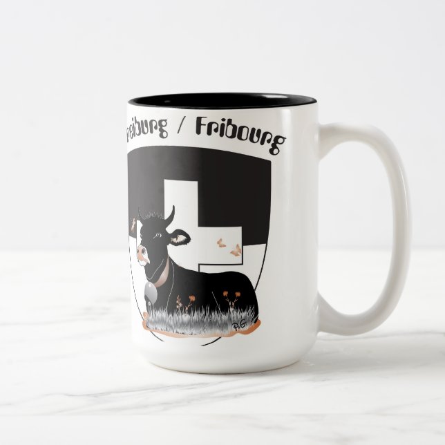 Freiburg / Fribourg Tasse Två-Tonad Mugg (Höger)