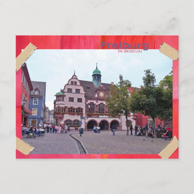 Freiburg im Breisgau Postkarte Vykort (Framsida)