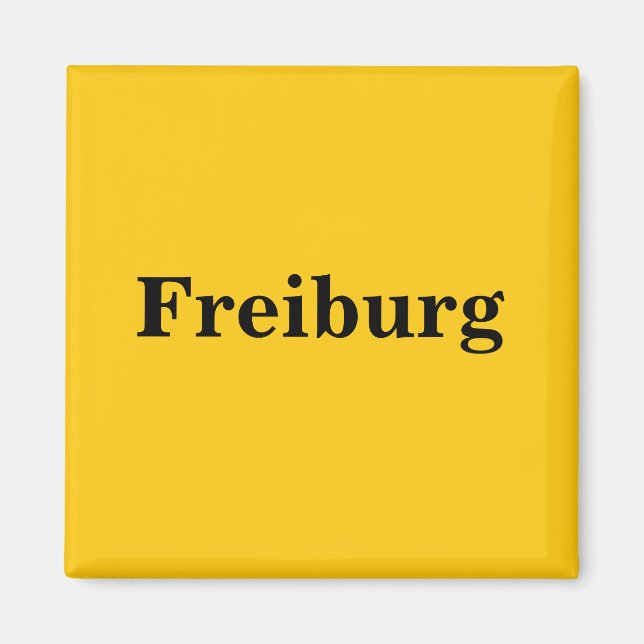 Freiburg Magnet Schild Guld Gleb (Framsidan)