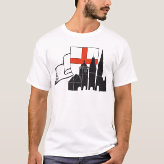 Freiburg Silhouette mit Wappen und Schleife Tee