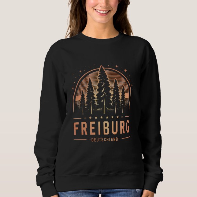 Freiburg Tyskland Freiburg Deutschland Trekking T Shirt (Framsida)