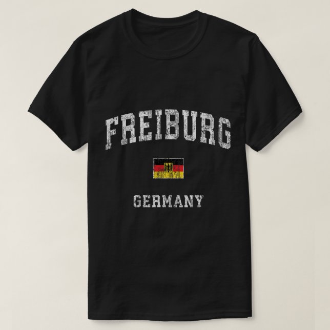 Freiburg - Tyskland Vintage - sportdesign T Shirt (Design framsida)