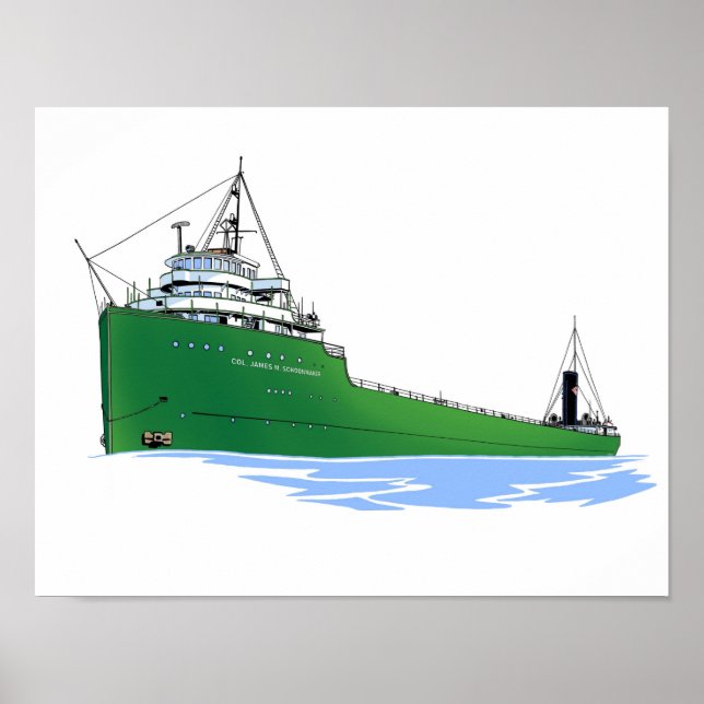 Freighter Col. James M. Schoonmaker, byggt Poster (Framsidan)