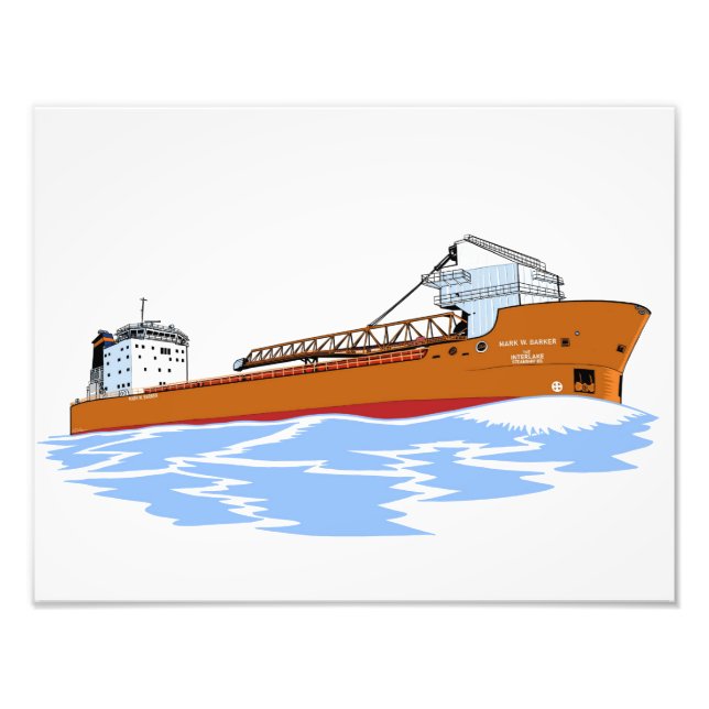 Freighter Mark W. Barker Photo Print Fototryck (Framsidan)