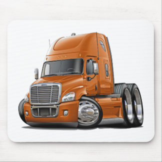 Freightliner Cascadia orange lastbil Musmatta