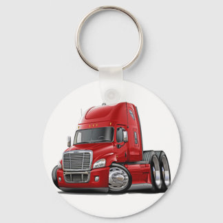 Freightliner Cascadia Red Lastbil Nyckelring