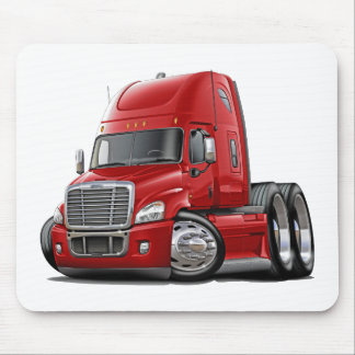 Freightliner Cascadia röd lastbil Musmatta