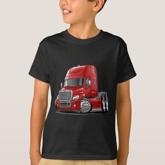 Freightliner Cascadia röd lastbil Tröja (Framsida)