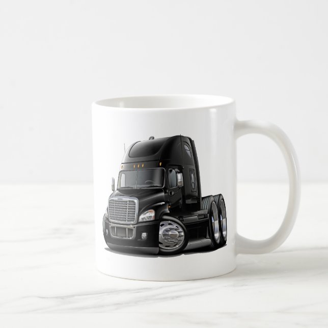 Freightliner Cascadia svartlastbil Kaffemugg (Höger)