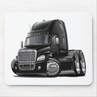 Freightliner Cascadia svartlastbil Musmatta