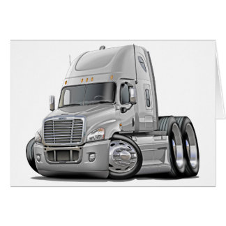 Freightliner Cascadia White Lastbil Hälsningskort
