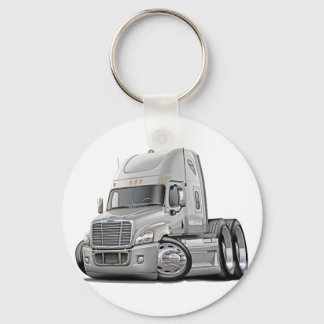 Freightliner Cascadia White Lastbil Nyckelring