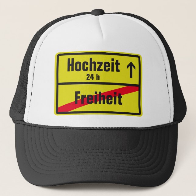 Freiheit vs Hochzeit Truckerkeps (Framsida)