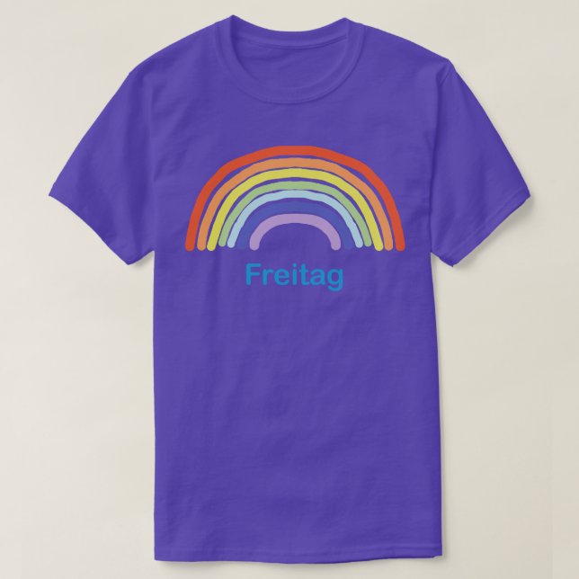 Freitag Fredag Rainbow T Shirt (Design framsida)