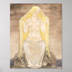 Freja 1905, ingiven av John Bauer Poster