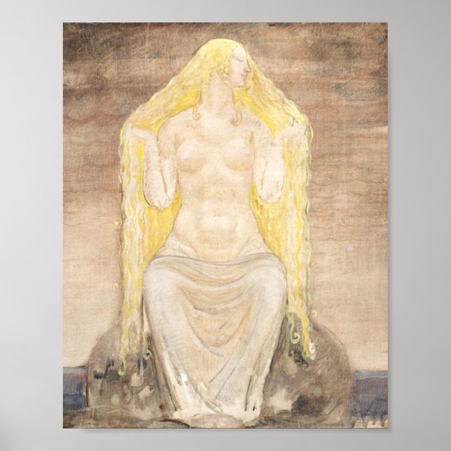 Freja 1905, ingiven av John Bauer Poster (Framsidan)