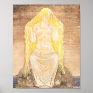 Freja by John Bauer Poster