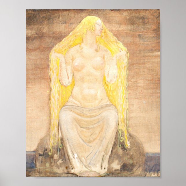 Freja by John Bauer Poster (Framsidan)