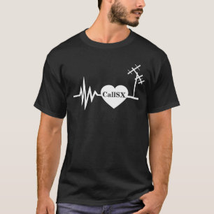 Frekvens fodrar kärlek som skinka radiosände tee