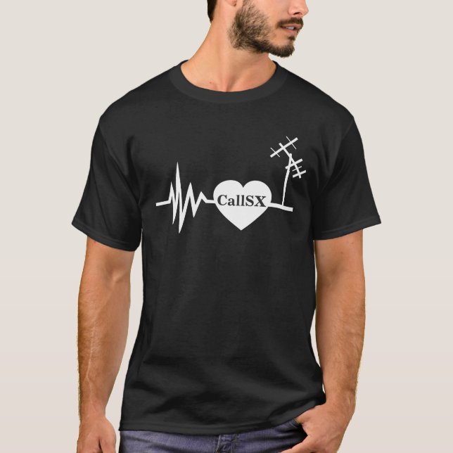 Frekvens fodrar kärlek som skinka radiosände tee (Framsida)