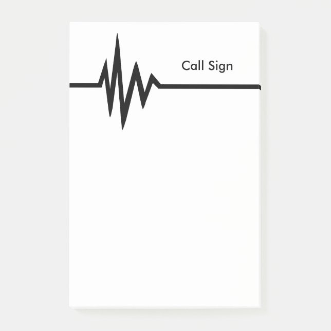Frekvens fodrar Posta-Honom noterar skräddarsy Post-it Block (Framsida)