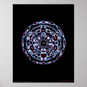 Frekvens för tredje Öga och Krona Chakra Poster